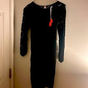 It is a nice black dress decided by popf size medium